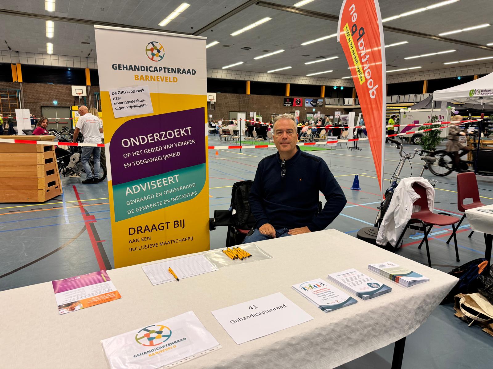 Peter de Bliek op de vrijwilligersbeurs 2025 in Barneveld